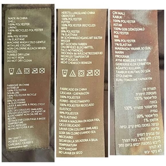 PrAna Diva Long Hooded black Jacket size Small - Picture 15 of 16